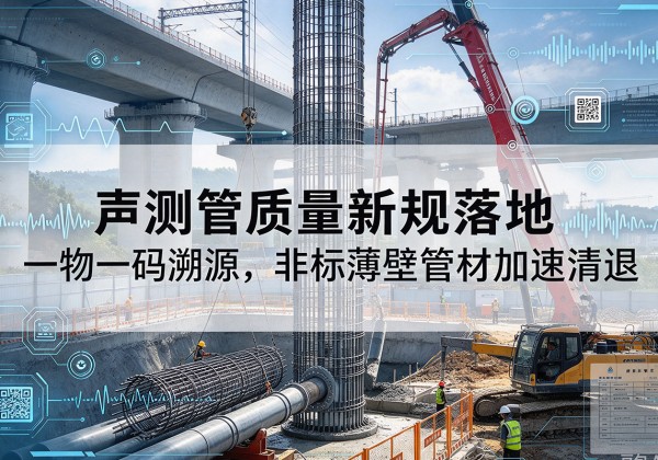 普兰店声测管质量新规落地，一物一码溯源，非标薄壁管材加速清退